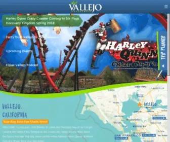 Visitvallejo.com(City of Vallejo) Screenshot