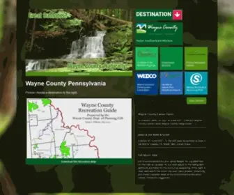 Visitwaynecounty.com(Wayne County PA) Screenshot