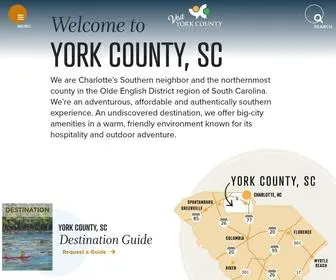 Visityorkcounty.com(Rock Hill & Fort Mill Visitor's Bureau) Screenshot