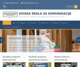 Viskom.edu.rs(Kola za komunikacije) Screenshot