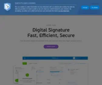 Vismasign.com(Visma Sign Digital Signature Service) Screenshot