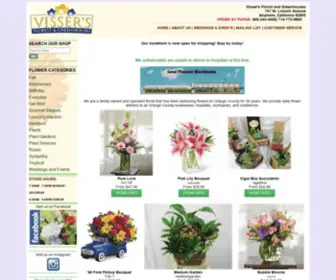 Vissersflowers.com(Vissers Florist & Greenhouses) Screenshot