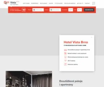 Vista-Hotel.cz(Hotel Vista Brno) Screenshot