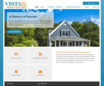 Vista-Propertymanagement.com(Vista Property Management) Screenshot