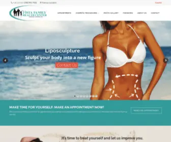 Vistabeautyclinic.com(Front Page) Screenshot