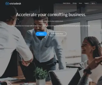 Vistadesk.com(Professional Services Automation) Screenshot