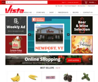 Vistafoodsvt.com(Vista Foods Newport) Screenshot