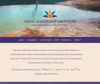 Vistaleadershipinstitute.com(Vista Leadership Institute) Screenshot