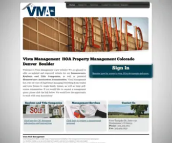 VistamGMT.com(Vista HOA Management) Screenshot