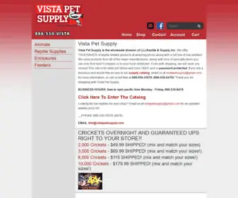 Vistapetsupply.com(Vista Pet Supply) Screenshot