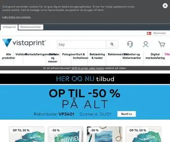 Vistaprint.dk(VistaPrint online tryktjenester) Screenshot