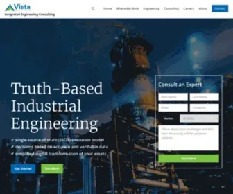 Vistaprojects.com(Integrated Industrial Engineering) Screenshot