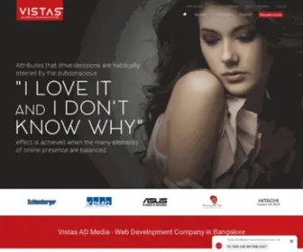 Vistasadindia.com(Web Development Company in Bangalore) Screenshot