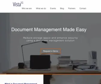 Vistasg.com(Document management software) Screenshot