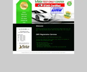 Vistatestonlycenter.com(Smog Check) Screenshot