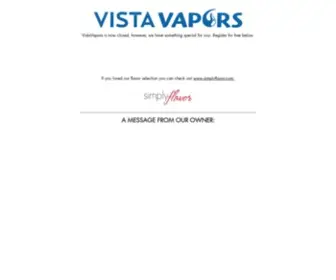 Vistavapors.com(Home) Screenshot