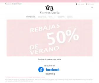 Visteconamelia.com(Tienda de ropa mujer online) Screenshot