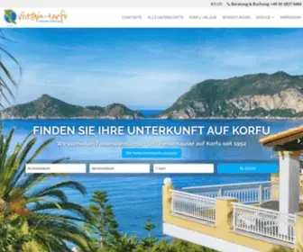 Vistonia-Korfu.de(Ferienwohnungen & Ferienhäuser auf Korfu) Screenshot