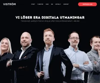 Vistrom.se(Teknikstark webbyrå i Skövde) Screenshot