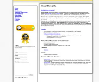 Visual-Clonezilla.com(Visual Clonezilla) Screenshot