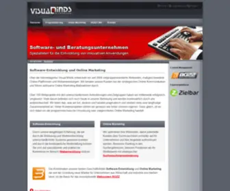 Visual-Minds.de(Innovative Webprojekte) Screenshot