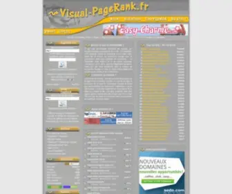 Visual-Pagerank.fr(Faite connaître et afficher le PageRank de votre site) Screenshot