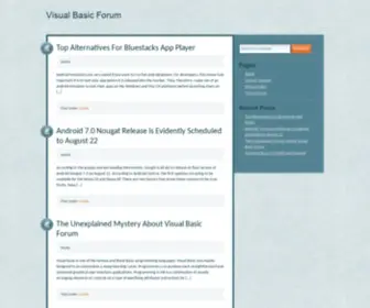 VisualbasicForum.com(Visual Basic Forum) Screenshot