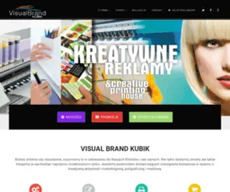 Visualbrand.pl(Visual Brand KUBIK agencja reklamowa & drukarnia) Screenshot