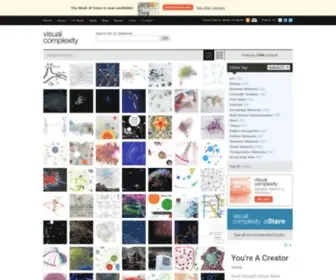 Visualcomplexity.com(A visual exploration on mapping complex networks) Screenshot