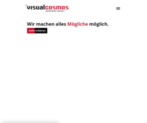 Visualcosmos.com(Agentur für neue Medien) Screenshot