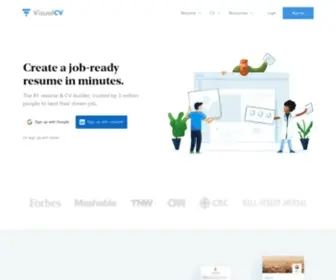 Visualcv.com(Online CV Builder & Professional Resume Maker) Screenshot