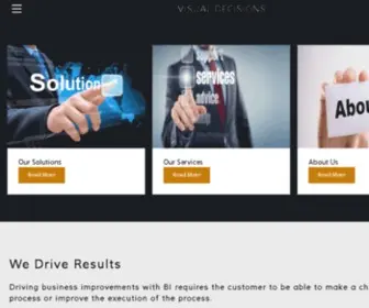 Visualdecisions.com(Home page for Visual Decisions Inc) Screenshot