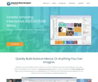 Visualdesigning.com(Autorun cd menu designer makes Autorun menu for cd or Menu for autorun cd) Screenshot