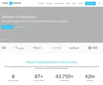 VisualDomain.com.au(Corporate Video Production Company Australia) Screenshot