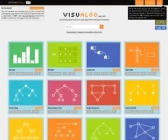 Visualgo.net(Visualising data structures and algorithms through animation) Screenshot
