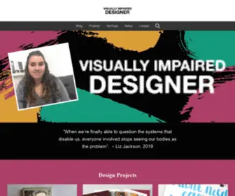 Visuallyimpaireddesigner.com(Inclusive design for people of all visual abilities) Screenshot