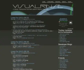 Visualrinse.com(Design and Development by Chad Udell) Screenshot