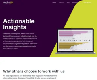 Visualriskiq.com(Actionable Insights) Screenshot