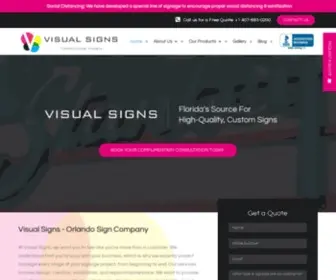 Visualsignsandgraphics.com(Visual Signs) Screenshot