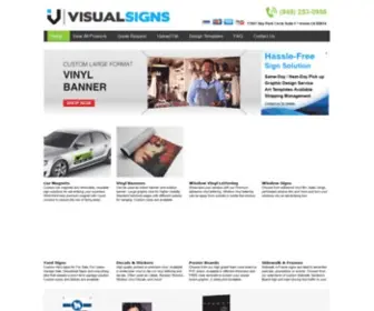 Visualsignshop.com(Irvine, CA) Screenshot