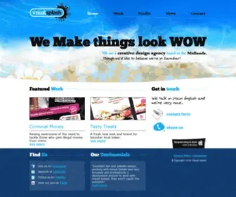 Visualsplash.co.uk(Visual Splash creative design agency Leicester) Screenshot