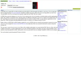 Visualwebservice.com(Web Services Repository) Screenshot