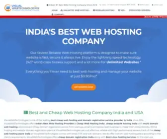 Visualwebtechnologies.com(India's Best Web Hosting Providers) Screenshot