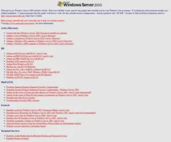 Visualwin.com(Windows Server 2003 Tutorials) Screenshot