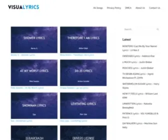 Visualyrics.com(Home) Screenshot