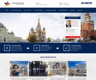 Visum-Russland.org(Visum Russland über Agentur beantragen) Screenshot