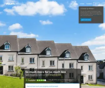 Visum.co.uk(The affordable pay as you go online estate agent and lettings agent) Screenshot