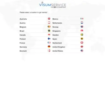 Visum.com(Travel Visa and Passport Services for International Travel) Screenshot