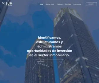 Visumcap.com(Inversión y gestion inmobiliaria en Colombia) Screenshot