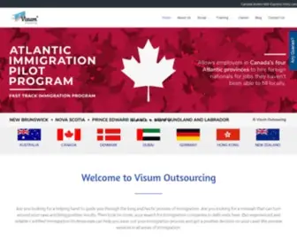 Visumoutsourcing.com(Immigration companies in delhi) Screenshot